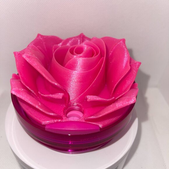 3D Rose Tumbler Topper that fit the new Barbie x Stanley Icon Tumbler lids - Picture 5 of 6